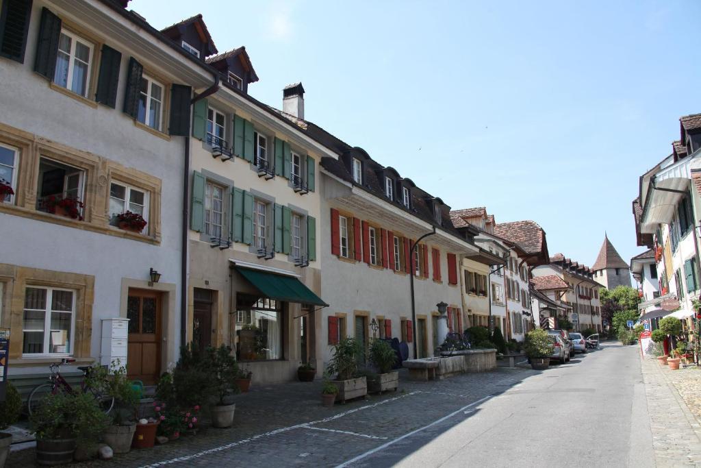 The Old Town Flat Daire Murten Oda fotoğraf